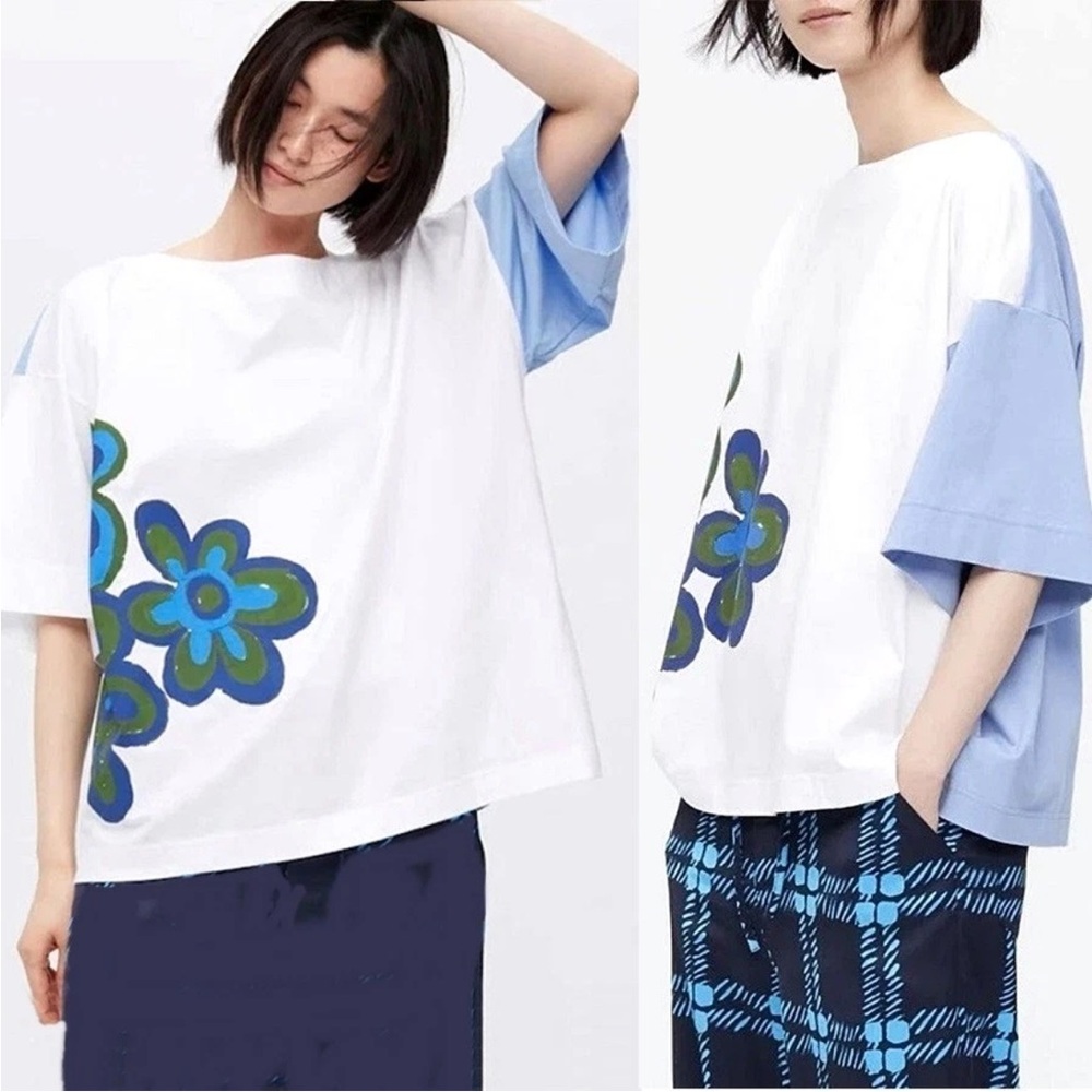 Marni x Uniqlo Boxy Floral Short Sleeve Shirt